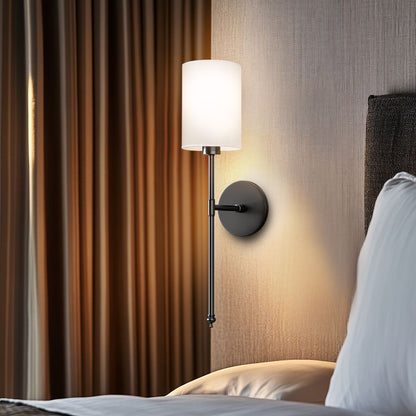 WIRELESS CYLINDRICAL WALL SCONCES (SET OF 2)