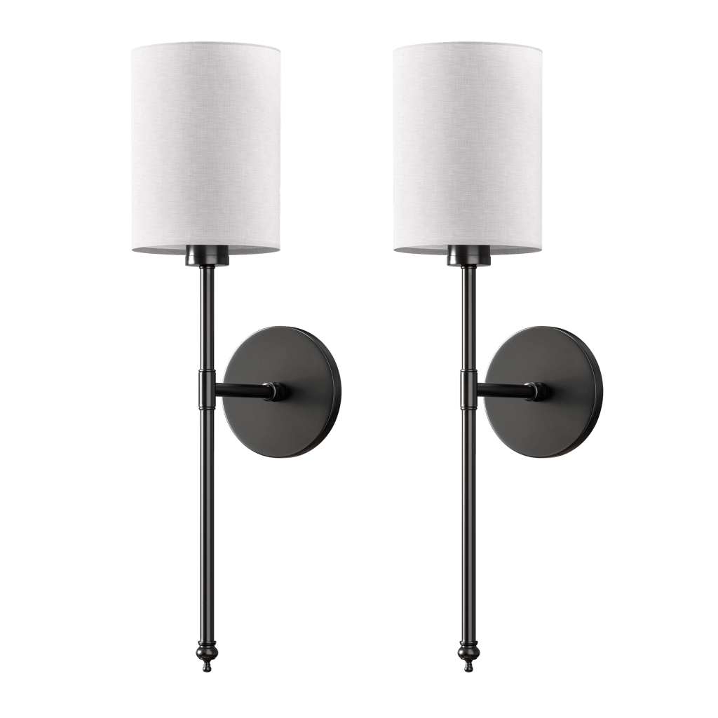 WIRELESS CYLINDRICAL WALL SCONCES (SET OF 2)