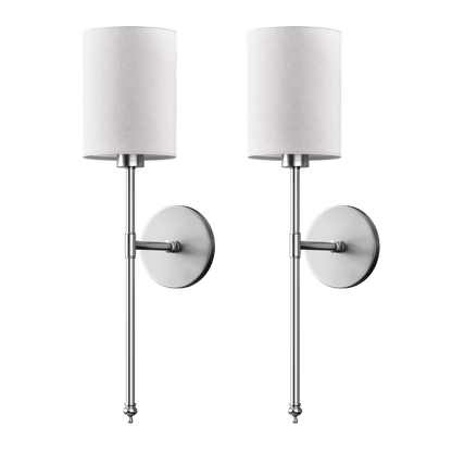 WIRELESS CYLINDRICAL WALL SCONCES (SET OF 2)