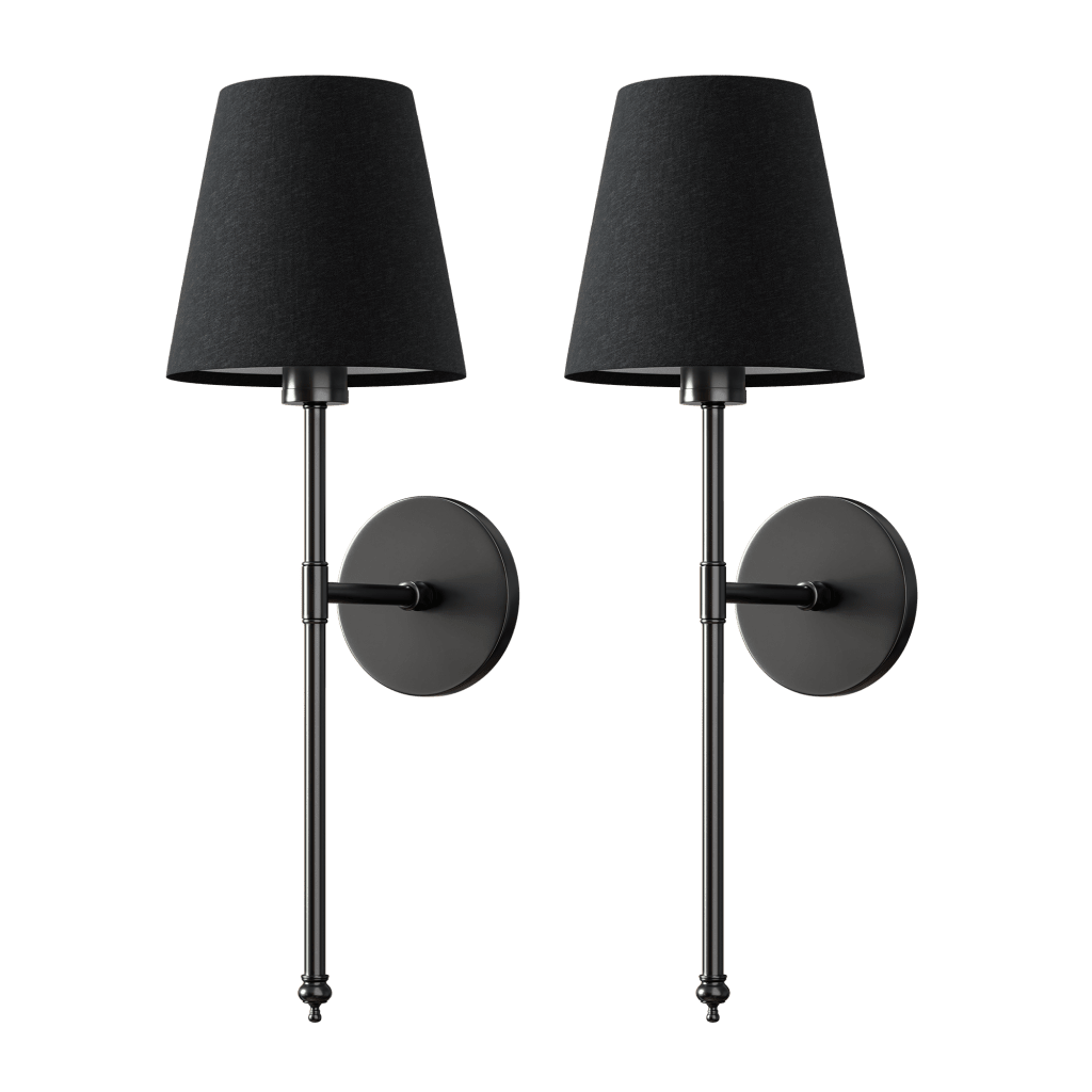 WIRELESS DARK WALL SCONCES (SET OF 2)