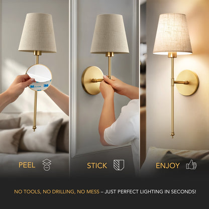 WIRELESS SAND WALL SCONCES (SET OF 2)