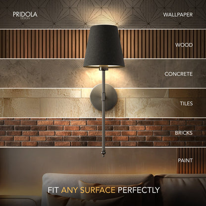 WIRELESS DARK WALL SCONCES (SET OF 2)